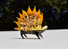 Glass Hedgehog, Woodland Decor, Woodland Animals, Hand Blown Glass, Glass Animals, Glass Sculpture, Hedgehog Gifts, Glass Figures, Glass Art