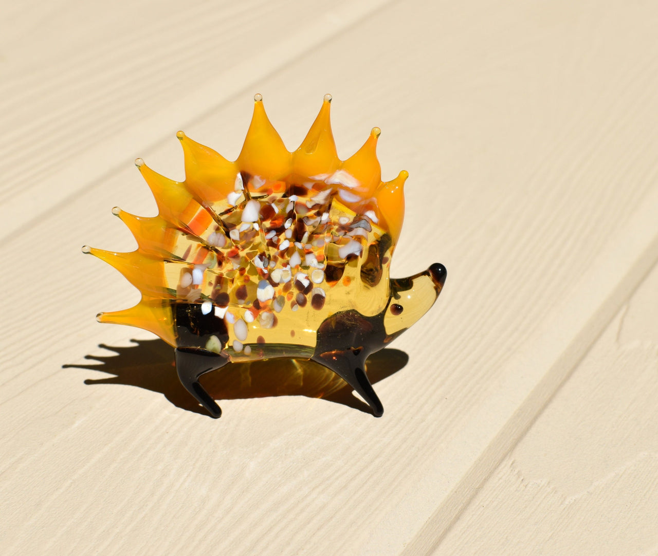 Glass Hedgehog, Woodland Decor, Woodland Animals, Hand Blown Glass, Glass Animals, Glass Sculpture, Hedgehog Gifts, Glass Figures, Glass Art