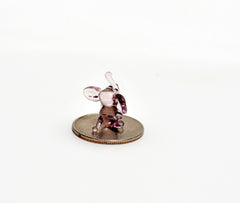 Elephant Figurine, Purple Elephant, Glass Animals, Elephant Gifts, Tiny Glass Animals, Elephant Decor, Glass Elephant, Mini Glass Animals