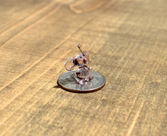 Elephant Figurine, Purple Elephant, Glass Animals, Elephant Gifts, Tiny Glass Animals, Elephant Decor, Glass Elephant, Mini Glass Animals