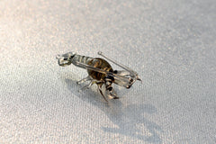 Handmade Glass Lobster Figurine: Whimsical Miniature Sculpture, 2 inch