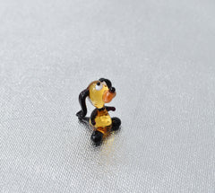 Amber Glass Dog Figurine, Mini Glass Animals, Collectible Tiny Glass Animals, Dog Memorial Gift, Miniature Glass Animals, Puppy Gift