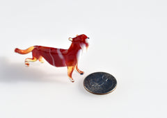 Glass Tiger. Whimsical figurine with a lot of character and personality. Excellent addition to your glass collection, unique gift.