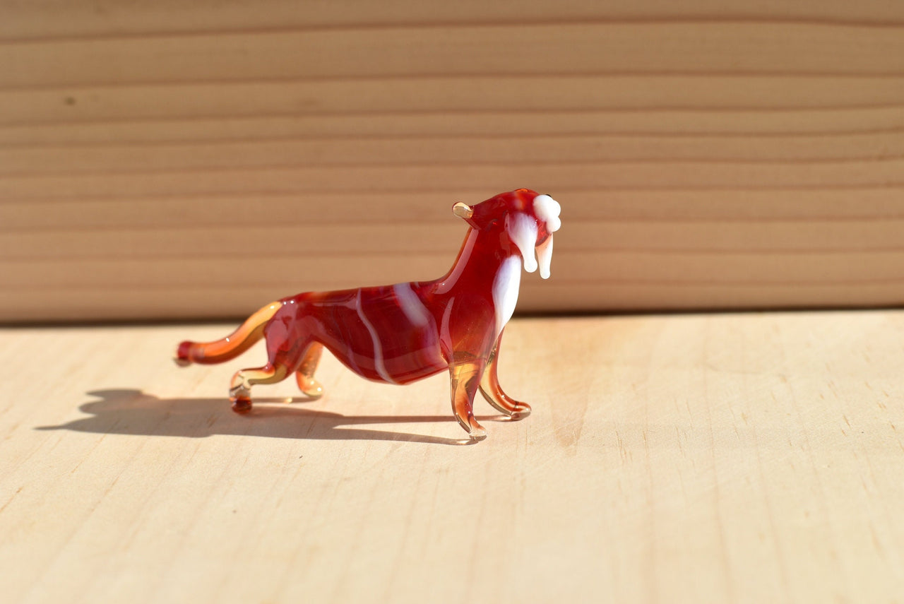 Glass Tiger. Whimsical figurine with a lot of character and personality. Excellent addition to your glass collection, unique gift.