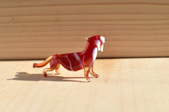 Glass Tiger. Whimsical figurine with a lot of character and personality. Excellent addition to your glass collection, unique gift.