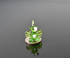 Mini Handblown Glass Dragon Figurine: Collectible Fantasy Sculpture