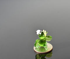 Mini Handblown Glass Dragon Figurine: Collectible Fantasy Sculpture