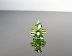 Mini Handblown Glass Dragon Figurine: Collectible Fantasy Sculpture