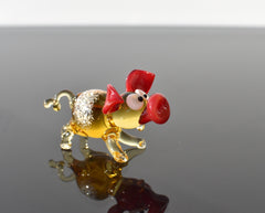 Cute glass pig. Whimsical figurine; lot of character and personality. Excellent addition to your glass collection, unique gift.