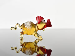 Cute glass pig. Whimsical figurine; lot of character and personality. Excellent addition to your glass collection, unique gift.