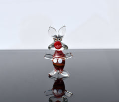 Glass Pig Figurine, Pig Figurine, Animal Sculpture, Glass Sculpture, Glass Sculptures, Hand Blown Glass, Glass Figurines, Glass Animals, Pig