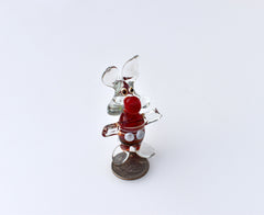 Cute Glass Pig. Detailed figurine with a lot of personality. Excellent addition to your glass animals collection.