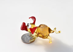 Cute glass pig. Whimsical figurine; lot of character and personality. Excellent addition to your glass collection, unique gift.