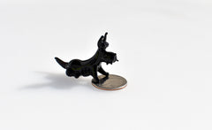 Scottish Terrier Figurine – Hand Blown Glass Miniature Animal – Glass Dog Gift Decor