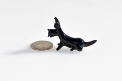 Scottish Terrier Figurine – Hand Blown Glass Miniature Animal – Glass Dog Gift Decor
