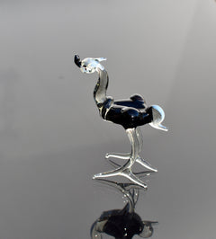 Ostrich, Glass Bird Figurine, Bird Sculpture, Bird Decor, Bird Lover Gifts, Glass Bird, Bird Figurine, Bird Art, Blown Glass Bird, Statue