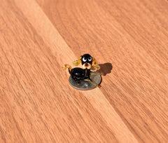 Lampwork Glass Dog Figurine: Tiny Whimsical Miniature