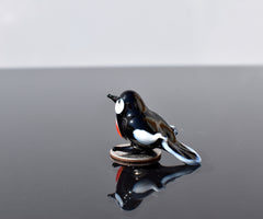 Tiny Glass Animals, Robin Gifts, Mini Glass Animals, Glass Robin, Robin Bird, Glass Bird Figurine, Glass Bird, Bird Gifts, Robin Art