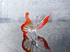 Butterfly Art, Butterfly Decor, Butterfly Gifts, Glass Sculpture, Glass Butterfly, Glass Animals, Monarch Butterfly, Butterfly Gift, Red