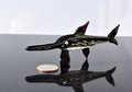 Handmade Glass Sawfish Figurine: Collectible Art Glass Animal