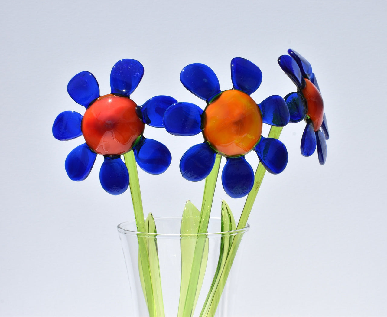 Glass Daisy Bouquet, Blue Daisy Gifts, Daisy Birth Flower, Glass Birth Month Flower, Aster Flower, Glass Flowers Bouquet, Mothers Day Gifts