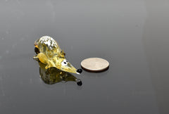 Cute glass tiny rat, whimsical, Lamp work miniature character from Glass Menagerie, Unique gift.