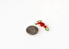 Hand-Blown Glass Lobster Figurine – Mini Red Sea Creature Sculpture, Unique Ocean Lover Gift