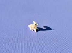 Lampwork Glass Mouse: Whimsical Miniature Figurine