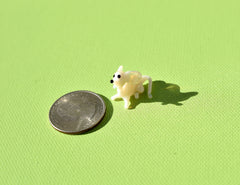 Lampwork Glass Mouse: Whimsical Miniature Figurine
