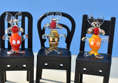 Three Little Pigs, Glass Pig Figurine, Tiny Glass Animals, Mini Glass Animals, Glass Figurines, Hand Blown Glass, Tiny Glass Figurines, Pigs