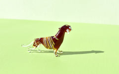 Glass Tiger Figurine, Tiger Statue, Animal Sculpture, Jungle Decor, Miniature Hand Blown Glass, Glass Animals, Blown Glass Animals, Tigers