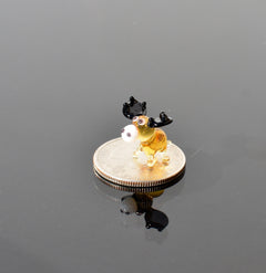 The world smallest Moose glass figurine for your glass menagerie glass animals collection