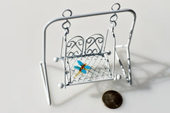 Small Glass Dragonfly Figurine: Handmade Whimsical Sculpture