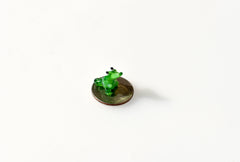 Alligator, Crocodile, Tiny Glass Animals, Mini Glass Animals, Alligator Art, Alligator Decor, Glass Figures, Miniature Glass, Green Art