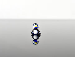 Lampwork Miniature Penguin: Blue Glass Menagerie Character