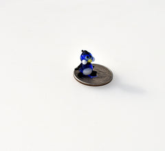 Lampwork Miniature Penguin: Blue Glass Menagerie Character