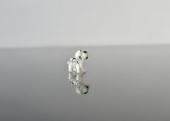 Tiny Glass Sheep: Whimsical Lampwork Miniature