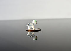 Tiny Glass Sheep: Whimsical Lampwork Miniature