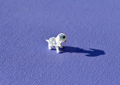 Tiny Glass Sheep: Whimsical Lampwork Miniature