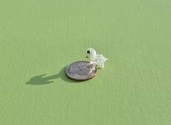 Tiny Glass Sheep: Whimsical Lampwork Miniature