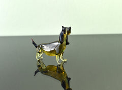 Basset Hound Dog, Bassett Hound Gifts, Glass Animals, Miniature Glass Animals, Hound Dog Figurine, Puppy, Glass Dog Art, Dog Memorial Gift
