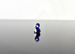 Lampwork Miniature Penguin: Blue Glass Menagerie Character
