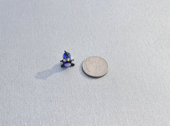Lampwork Miniature Penguin: Blue Glass Menagerie Character
