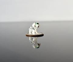 Tiny Glass Sheep: Whimsical Lampwork Miniature
