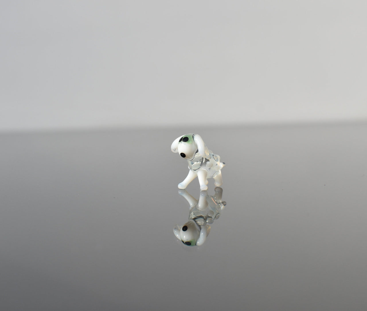 Tiny Glass Sheep: Whimsical Lampwork Miniature