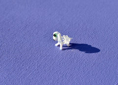 Tiny Glass Sheep: Whimsical Lampwork Miniature