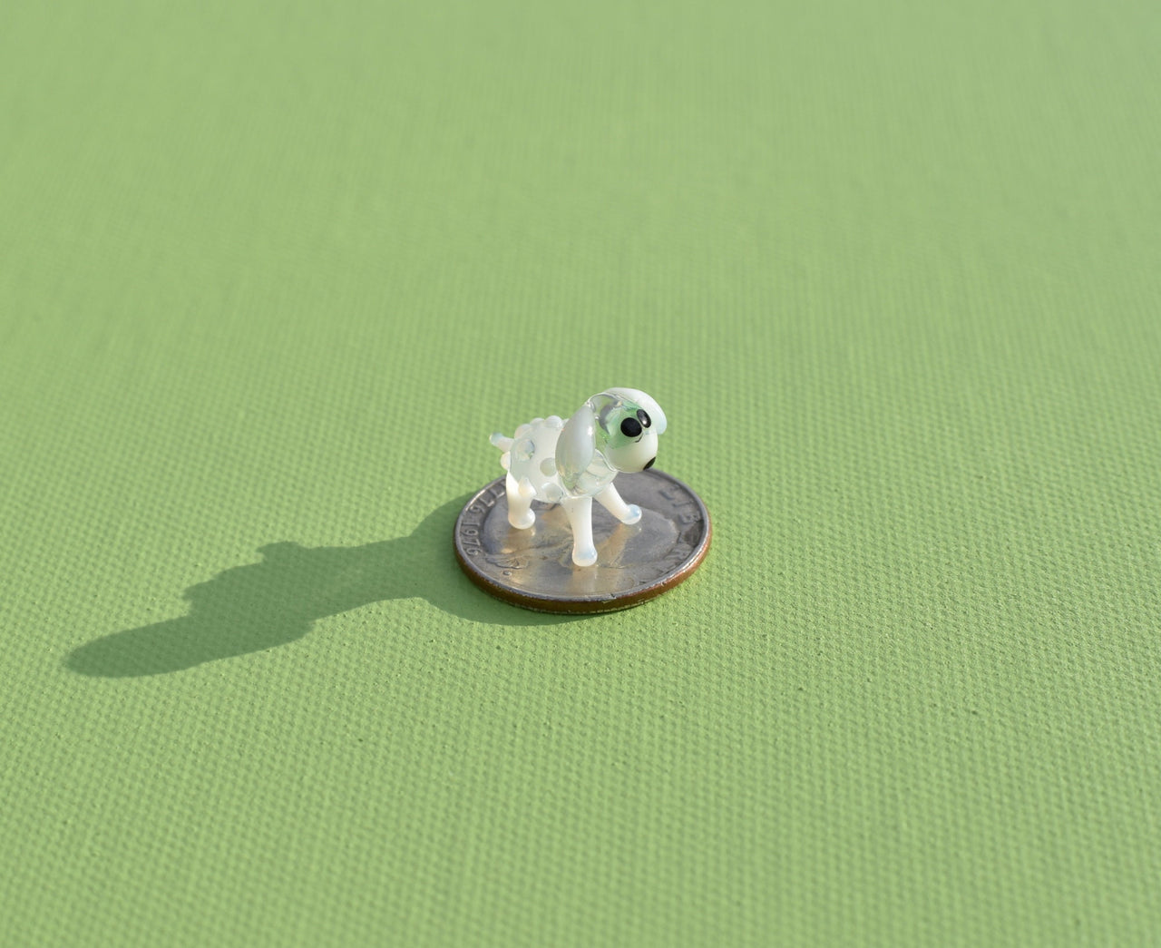 Tiny Glass Sheep: Whimsical Lampwork Miniature