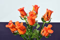 Glass Rose Gorgeous orange glass long stem Rose flower. Excellent addition to your Home Décor, unique gift. Each flower priced individually.