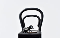 Lampwork Miniature Glass Fly: Whimsical Glass Menagerie Figurine