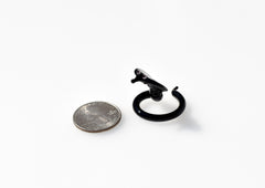 Glass Snake Decor, Tiny Glass Animals, Black Cobra, Year of the Snake, Snake Charm, Miniature Glass Animals, Snake Art Gift
